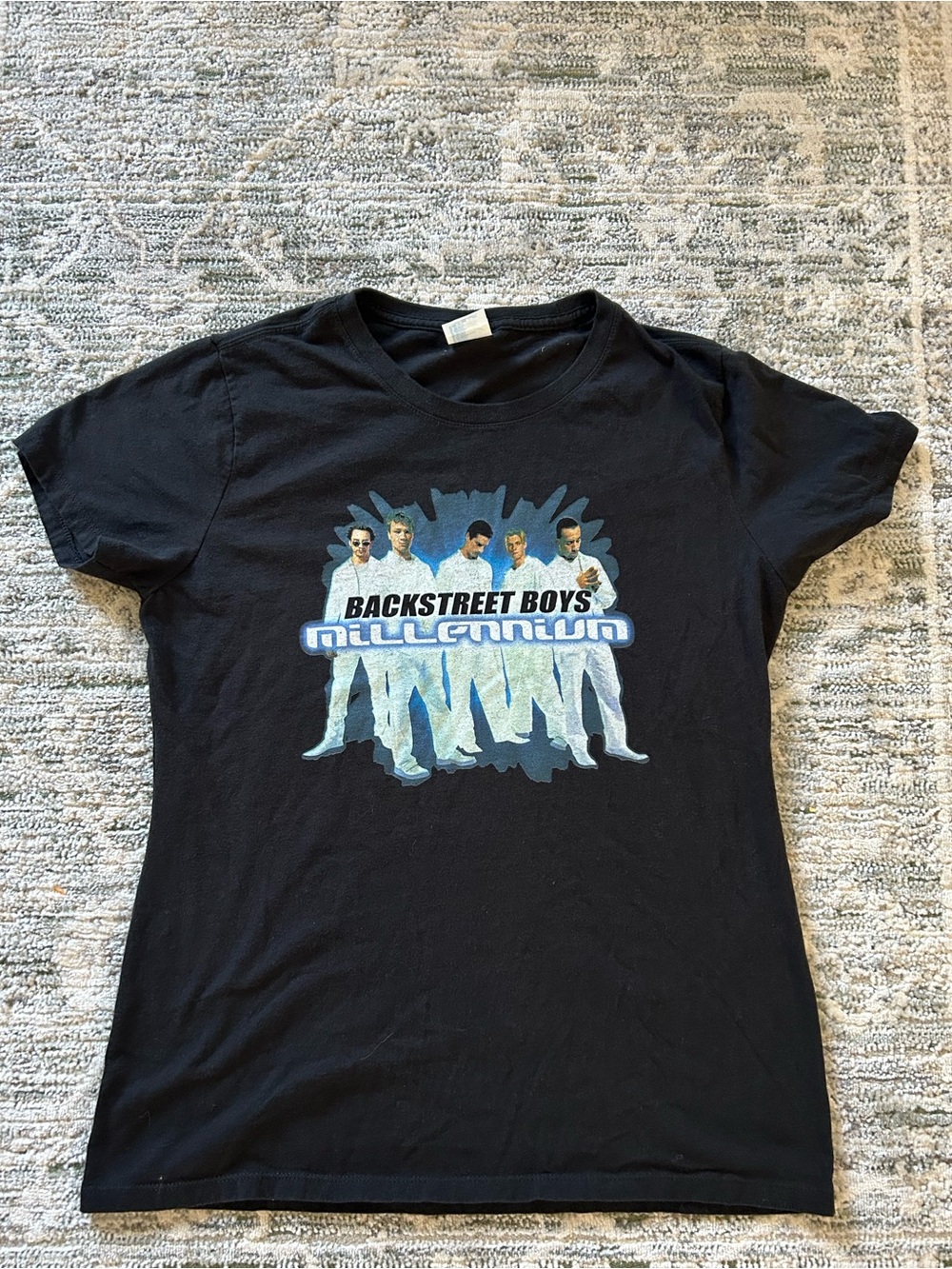 Millennium Graphic Tee - Black - Y2K Short Sleeve